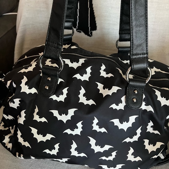 Black and White Spooksville Bats Bag - Picture 4 of 8